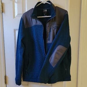 The North Face Navy and Charcoal Fleece Jacket